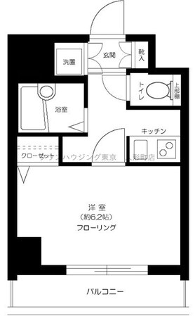 ドルチェ月島・弐番館の物件間取画像